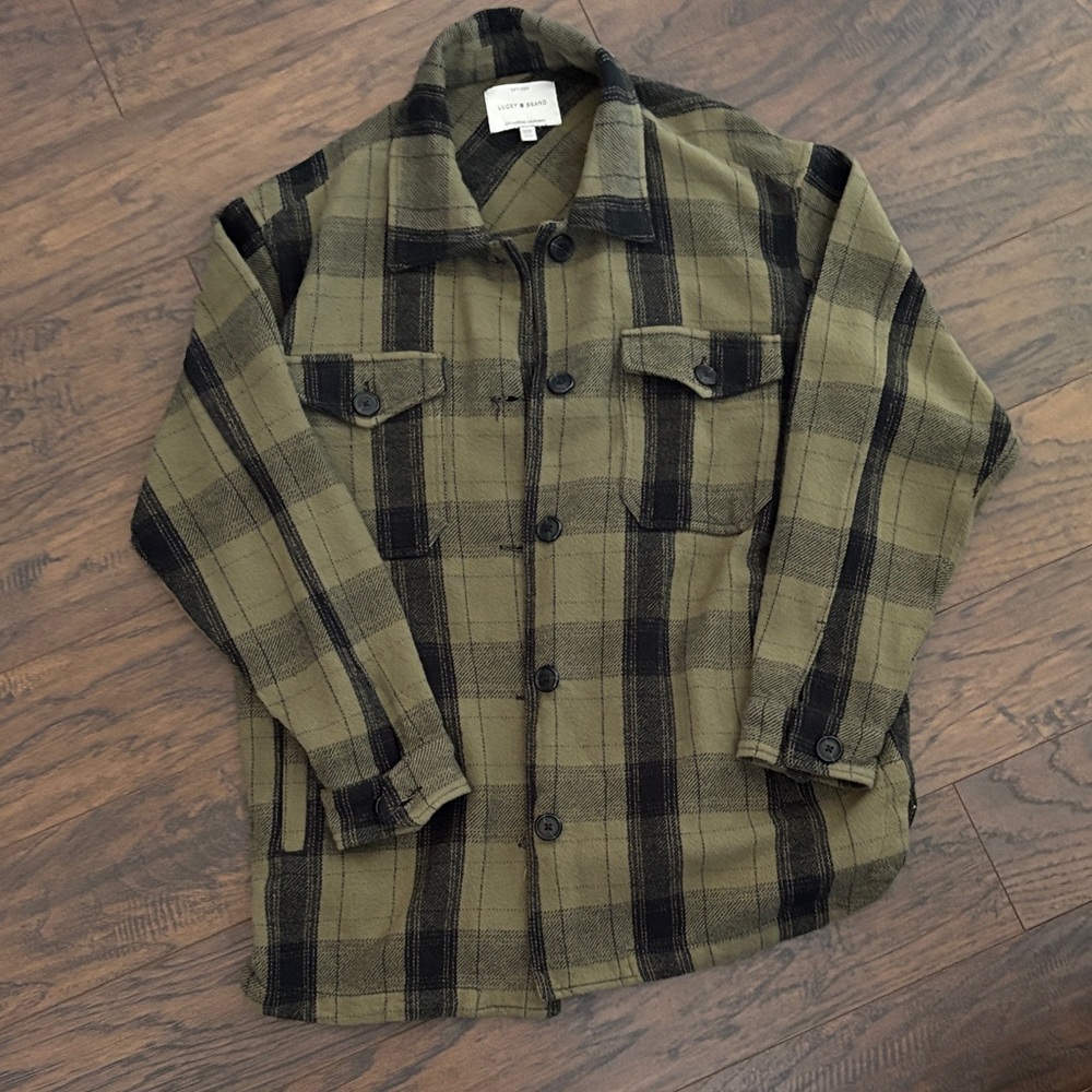 Lucky Brand Olive & Black Shirt/Jacket (“Shacket”)